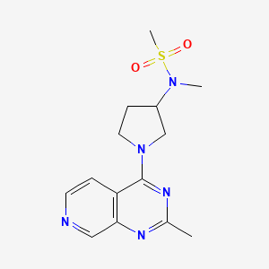 molecular formula C14H19N5O2S B6457651 N-methyl-N-(1-{2-methylpyrido[3,4-d]pyrimidin-4-yl}pyrrolidin-3-yl)methanesulfonamide CAS No. 2548974-99-6