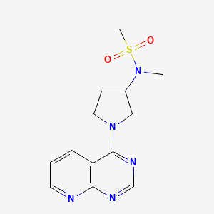molecular formula C13H17N5O2S B6458154 N-methyl-N-(1-{pyrido[2,3-d]pyrimidin-4-yl}pyrrolidin-3-yl)methanesulfonamide CAS No. 2549017-31-2