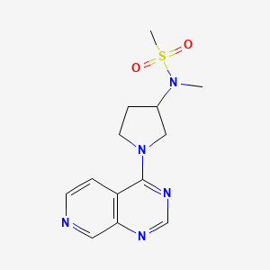 molecular formula C13H17N5O2S B6458164 N-methyl-N-(1-{pyrido[3,4-d]pyrimidin-4-yl}pyrrolidin-3-yl)methanesulfonamide CAS No. 2549012-99-7