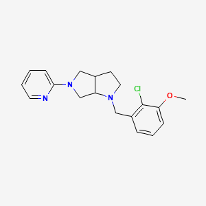 molecular formula C19H22ClN3O B6458321 2-{1-[(2-chloro-3-methoxyphenyl)methyl]-octahydropyrrolo[2,3-c]pyrrol-5-yl}pyridine CAS No. 2549027-79-2