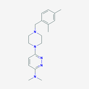 molecular formula C19H27N5 B6458380 6-{4-[(2,4-dimethylphenyl)methyl]piperazin-1-yl}-N,N-dimethylpyridazin-3-amine CAS No. 2549018-33-7