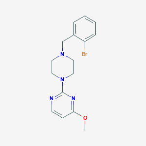 molecular formula C16H19BrN4O B6458485 2-{4-[(2-bromophenyl)methyl]piperazin-1-yl}-4-methoxypyrimidine CAS No. 2549019-32-9