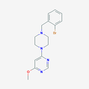 molecular formula C16H19BrN4O B6458490 4-{4-[(2-bromophenyl)methyl]piperazin-1-yl}-6-methoxypyrimidine CAS No. 2549036-18-0