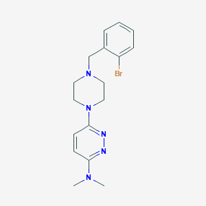 B6458515 6-{4-[(2-bromophenyl)methyl]piperazin-1-yl}-N,N-dimethylpyridazin-3-amine CAS No. 2549050-30-6