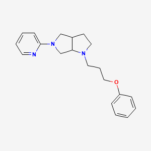 molecular formula C20H25N3O B6458520 2-[1-(3-phenoxypropyl)-octahydropyrrolo[3,4-b]pyrrol-5-yl]pyridine CAS No. 2549036-34-0