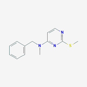 molecular formula C13H15N3S B6458533 N-benzyl-N-methyl-2-(methylsulfanyl)pyrimidin-4-amine CAS No. 1345837-60-6