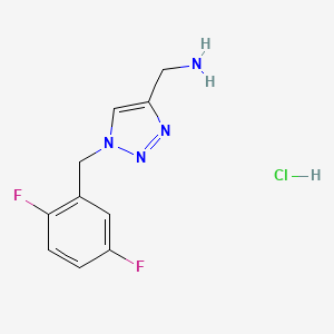 {1-[(2,5-difluorophenyl)methyl]-1H-1,2,3-triazol-4-yl}methanamine hydrochloride