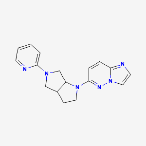 molecular formula C17H18N6 B6458877 2-(1-{imidazo[1,2-b]pyridazin-6-yl}-octahydropyrrolo[3,4-b]pyrrol-5-yl)pyridine CAS No. 2549008-81-1