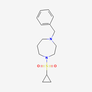 1-benzyl-4-(cyclopropanesulfonyl)-1,4-diazepane