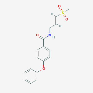 molecular formula C17H17NO4S B6458944 N-[(2E)-3-methanesulfonylprop-2-en-1-yl]-4-phenoxybenzamide CAS No. 2549133-11-9