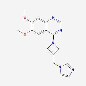 molecular formula C17H19N5O2 B6459124 4-{3-[(1H-imidazol-1-yl)methyl]azetidin-1-yl}-6,7-dimethoxyquinazoline CAS No. 2549002-89-1