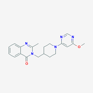 molecular formula C20H23N5O2 B6459235 3-{[1-(6-methoxypyrimidin-4-yl)piperidin-4-yl]methyl}-2-methyl-3,4-dihydroquinazolin-4-one CAS No. 2548998-29-2