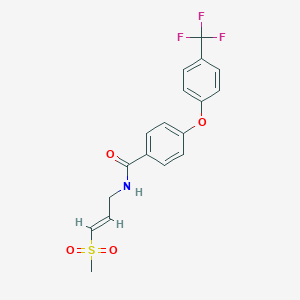 N-[(2E)-3-methanesulfonylprop-2-en-1-yl]-4-[4-(trifluoromethyl)phenoxy]benzamide