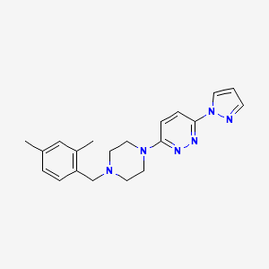 3-{4-[(2,4-dimethylphenyl)methyl]piperazin-1-yl}-6-(1H-pyrazol-1-yl)pyridazine