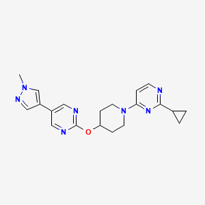 2-cyclopropyl-4-(4-{[5-(1-methyl-1H-pyrazol-4-yl)pyrimidin-2-yl]oxy}piperidin-1-yl)pyrimidine
