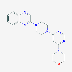 2-{4-[6-(morpholin-4-yl)pyrimidin-4-yl]piperazin-1-yl}quinoxaline
