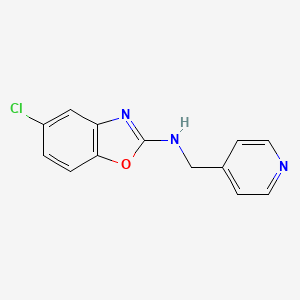 molecular formula C13H10ClN3O B6459344 5-chloro-N-[(pyridin-4-yl)methyl]-1,3-benzoxazol-2-amine CAS No. 2331096-51-4