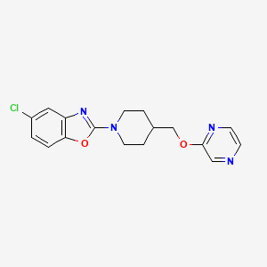 molecular formula C17H17ClN4O2 B6459380 5-chloro-2-{4-[(pyrazin-2-yloxy)methyl]piperidin-1-yl}-1,3-benzoxazole CAS No. 2549004-64-8
