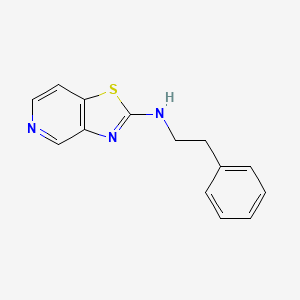molecular formula C14H13N3S B6459488 N-(2-phenylethyl)-[1,3]thiazolo[4,5-c]pyridin-2-amine CAS No. 2548992-81-8