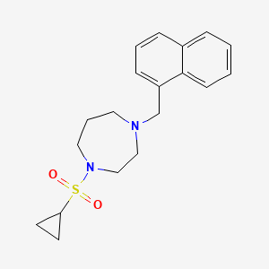 molecular formula C19H24N2O2S B6459653 1-(cyclopropanesulfonyl)-4-[(naphthalen-1-yl)methyl]-1,4-diazepane CAS No. 2548978-98-7