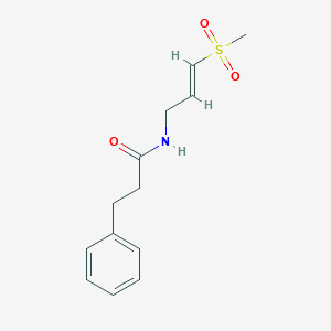 molecular formula C13H17NO3S B6459781 N-[(2E)-3-methanesulfonylprop-2-en-1-yl]-3-phenylpropanamide CAS No. 2549133-31-3