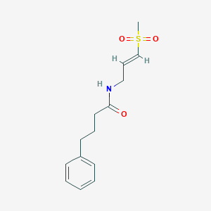 molecular formula C14H19NO3S B6459789 N-[(2E)-3-methanesulfonylprop-2-en-1-yl]-4-phenylbutanamide CAS No. 2549133-23-3