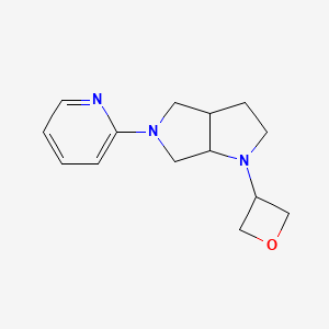 molecular formula C14H19N3O B6459796 2-[1-(oxetan-3-yl)-octahydropyrrolo[3,4-b]pyrrol-5-yl]pyridine CAS No. 2548981-82-2