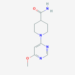 molecular formula C11H16N4O2 B6459810 1-(6-methoxypyrimidin-4-yl)piperidine-4-carboxamide CAS No. 2548978-75-0