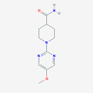 molecular formula C11H16N4O2 B6459814 1-(5-methoxypyrimidin-2-yl)piperidine-4-carboxamide CAS No. 2549026-43-7