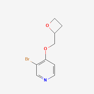 3-bromo-4-[(oxetan-2-yl)methoxy]pyridine