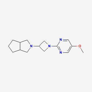 molecular formula C15H22N4O B6459848 5-methoxy-2-(3-{octahydrocyclopenta[c]pyrrol-2-yl}azetidin-1-yl)pyrimidine CAS No. 2549017-03-8