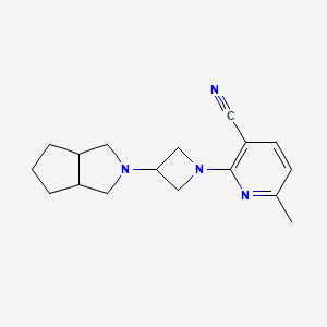 molecular formula C17H22N4 B6459870 6-methyl-2-(3-{octahydrocyclopenta[c]pyrrol-2-yl}azetidin-1-yl)pyridine-3-carbonitrile CAS No. 2549044-47-3