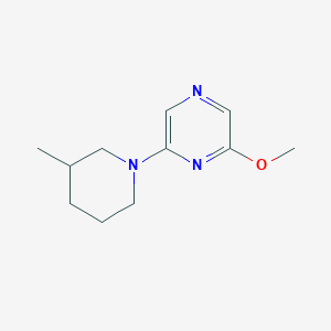 molecular formula C11H17N3O B6459894 2-methoxy-6-(3-methylpiperidin-1-yl)pyrazine CAS No. 2548988-31-2