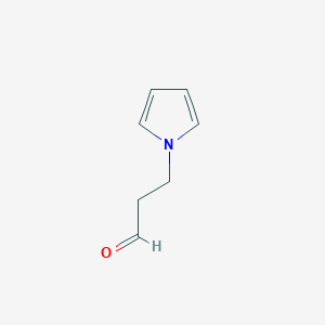 molecular formula C7H9NO B064599 1H-Pyrrole-1-propanal CAS No. 174579-91-0