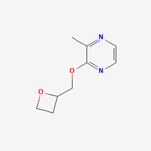 molecular formula C9H12N2O2 B6459902 2-methyl-3-[(oxetan-2-yl)methoxy]pyrazine CAS No. 2548978-86-3
