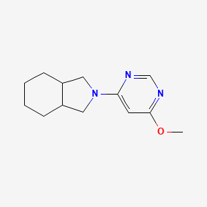 molecular formula C13H19N3O B6459908 2-(6-methoxypyrimidin-4-yl)-octahydro-1H-isoindole CAS No. 2549048-25-9
