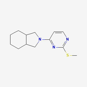 molecular formula C13H19N3S B6459944 2-[2-(methylsulfanyl)pyrimidin-4-yl]-octahydro-1H-isoindole CAS No. 2549016-16-0