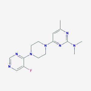 4-[4-(5-fluoropyrimidin-4-yl)piperazin-1-yl]-N,N,6-trimethylpyrimidin-2-amine