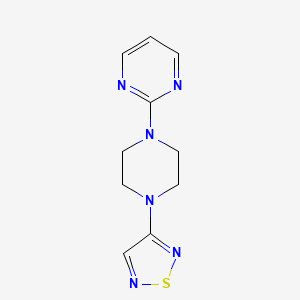 molecular formula C10H12N6S B6460092 2-[4-(1,2,5-thiadiazol-3-yl)piperazin-1-yl]pyrimidine CAS No. 2548992-08-9