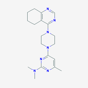 molecular formula C19H27N7 B6460234 N,N,4-trimethyl-6-[4-(5,6,7,8-tetrahydroquinazolin-4-yl)piperazin-1-yl]pyrimidin-2-amine CAS No. 2548985-71-1