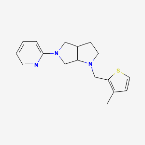 molecular formula C17H21N3S B6460254 2-{1-[(3-methylthiophen-2-yl)methyl]-octahydropyrrolo[2,3-c]pyrrol-5-yl}pyridine CAS No. 2548996-28-5