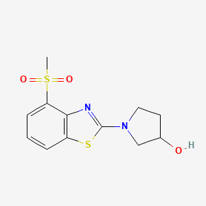 1-(4-methanesulfonyl-1,3-benzothiazol-2-yl)pyrrolidin-3-ol