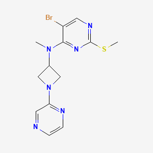 molecular formula C13H15BrN6S B6460402 5-bromo-N-methyl-2-(methylsulfanyl)-N-[1-(pyrazin-2-yl)azetidin-3-yl]pyrimidin-4-amine CAS No. 2549014-02-8