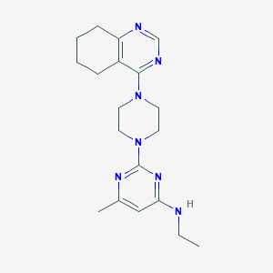 molecular formula C19H27N7 B6460409 N-ethyl-6-methyl-2-[4-(5,6,7,8-tetrahydroquinazolin-4-yl)piperazin-1-yl]pyrimidin-4-amine CAS No. 2548993-02-6