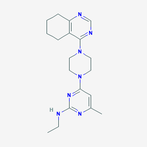 molecular formula C19H27N7 B6460411 N-ethyl-4-methyl-6-[4-(5,6,7,8-tetrahydroquinazolin-4-yl)piperazin-1-yl]pyrimidin-2-amine CAS No. 2549027-15-6
