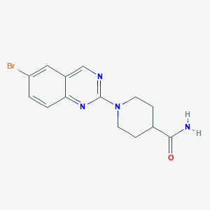 molecular formula C14H15BrN4O B6460416 1-(6-bromoquinazolin-2-yl)piperidine-4-carboxamide CAS No. 2549004-30-8