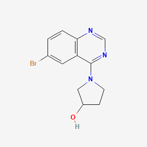 molecular formula C12H12BrN3O B6460429 1-(6-bromoquinazolin-4-yl)pyrrolidin-3-ol CAS No. 2549028-91-1