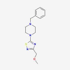 molecular formula C15H20N4OS B6460523 1-benzyl-4-[3-(methoxymethyl)-1,2,4-thiadiazol-5-yl]piperazine CAS No. 2549031-21-0