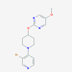 molecular formula C15H17BrN4O2 B6460524 2-{[1-(3-bromopyridin-4-yl)piperidin-4-yl]oxy}-5-methoxypyrimidine CAS No. 2549006-25-7
