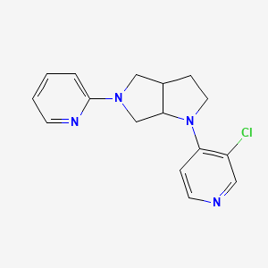 molecular formula C16H17ClN4 B6460592 3-chloro-4-[5-(pyridin-2-yl)-octahydropyrrolo[3,4-b]pyrrol-1-yl]pyridine CAS No. 2549035-88-1